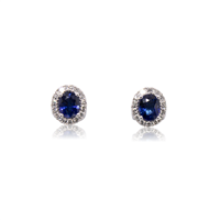 Earrings Mirco Visconti Woman in White Gold Zaffiro 0.80 Ct AB732/Z - AB732/Z